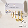 Stainless Steel Butterfly Earrings Sets NG9755-5