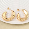 Brass Stud Earrings KK-CBAD851-06G-2