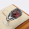 316L Surgical Stainless Steel and Synthetic Turquoise Finger Rings for Men FS-WG3E90C-26-1