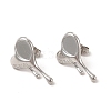 Non-Tarnish 304 Stainless Steel Word Dream Stud Earring Settings EJEW-I281-18P-1