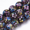 Handmade Lampwork Beads Strands LAMP-T007-04B-1