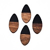 Opaque Resin & Walnut Wood Pendants RESI-N025-032-B01-2