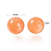 100Pcs 8mm Natural Peach Calcite Round Beads DIY-LS0002-27-3