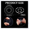 30Pcs Transparent Acrylic Locking Stitch Marker Sets TOOL-BC0003-37-2