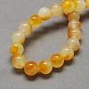 Two Tone Natural White Jade Bead Strands G-R165-8mm-03-2