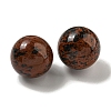 Natural Mahogany Obsidian Round Ball Figurines Statues for Home Office Desktop Decoration G-P532-02A-29-2