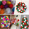 32Pcs 8 Colors Faux Fur Soft Sequins Pompom Ball DIY-SC0033-96-7