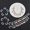 CRASPIRE 110Pcs Plastic Hook for Decorative Shoe Chain FIND-CP0001-92-4