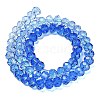 Transparent Painted Glass Beads Strands X1-DGLA-A034-T8mm-A01-5