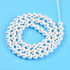 Baking Paint Pearlized Glass Pearl Bead Strands HY-N002-6mm-A12-4