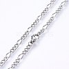 Non-Tarnish 304 Stainless Steel Figaro Chain Necklaces NJEW-F227-03-01-2