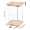 Assembled Transparent Acrylic and Wood Display Boxes AJEW-WH0324-30-2