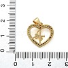 Brass Micro Pave Cubic Zirconia Pendants KK-M319-23G-05-3