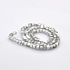Half Plated Clear Glass Faceted Cube Beads Strands GLAA-A031-3mm-HP02-2