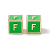 Rack Plating Brass Enamel Beads KK-B060-04G-02F-2