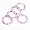 Natural Kunzite Round Beads Stretch Bracelets for Women Men BJEW-T022-05A-1