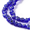 Handmade Millefiori Glass Bead Strands LAMP-J035-6mm-14-5