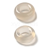 Natural White Chalcedony Ring Charms G-B100-07-2