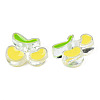 Transparent Acrylic Enamel Beads LS-TACR-N012-006G-3