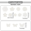 12Pcs 12 Style Computerized Embroidery Lace Self Adhesive/Sew on Patches DIY-FG0004-01-2