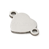 201 Stainless Steel Laser Cut Connector Charms STAS-R133-02P-09-2