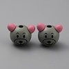 Wood European Beads WOOD-WH0029-69D-1