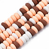 Handmade Polymer Clay Beads Strands CLAY-N008-008S-2