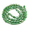 Opaque Solid Color Electroplate Glass Beads Strands LS-EGLA-N013-P4mm-B04-2