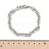 304 Stainless Steel Mariner Link Chain Bracelets for Women BJEW-F488-54C-P-5