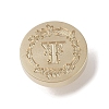 Golden Tone Wax Seal Brass Stamp Head DIY-B079-01G-T-2