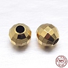 Faceted Round 925 Sterling Silver Spacer Beads STER-M103-03-5mm-G-2