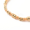 Round Brass Braided Bead Bracelet BJEW-JB07855-3
