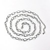 Iron Cable Chain Necklace Making MAK-J004-04P-2