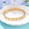 304 Stainless Steel Rhinestone Bangles for Women BJEW-Z092-15G-3