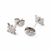 Non-Tarnish 304 Stainless Steel Star Stud Earrings for Women EJEW-C004-06P-2