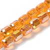 Electroplate Glass Beads Strands EGLA-D030-19D-1