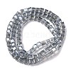 Electroplate Glass Beads Strands EGLA-H108-01A-PL05-4