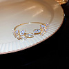 Alloy Rhinestone Cuff Bangles for Women WGA6A1A-03-1