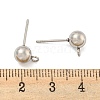 Non-Tarnish 304 Stainless Steel Stud Earring Findings STAS-O004-10D-P-3