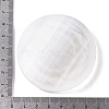 Flat Round Natural Selenite Slice Coasters DJEW-C015-02J-3