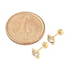 Square Crystal Rhinestone Ear Fake Plugs EJEW-H105-21G-A-6