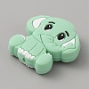 Elephant Silicone Beads SIL-WH0002-83D-2