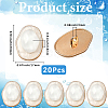 20Pcs 1-Hole Alloy Resin Buttons BUTT-CY0001-21B-2