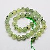 Natural Prehnite Beads Strands G-G457-6mm-03F-2