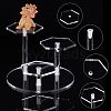 3-Tier Transparent Acrylic Model Toy Assembled Holders ODIS-WH0034-06B-4