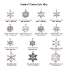 Tibetan Style Alloy Big Pendants TIBE-CJ0001-04-7