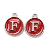 Platinum Plated Alloy Enamel Charms LS-ENAM-S118-03F-P-1