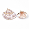 Electroplate Sea Shell Pendants X-SSHEL-S262-28-2