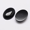 Oval Natural Dyed & Heated Black Agate Cabochons G-K020-30x22mm-01-2