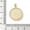 Brass Micro Pave Clear Cubic Zirconia Pendants KK-I712-55B-G-3